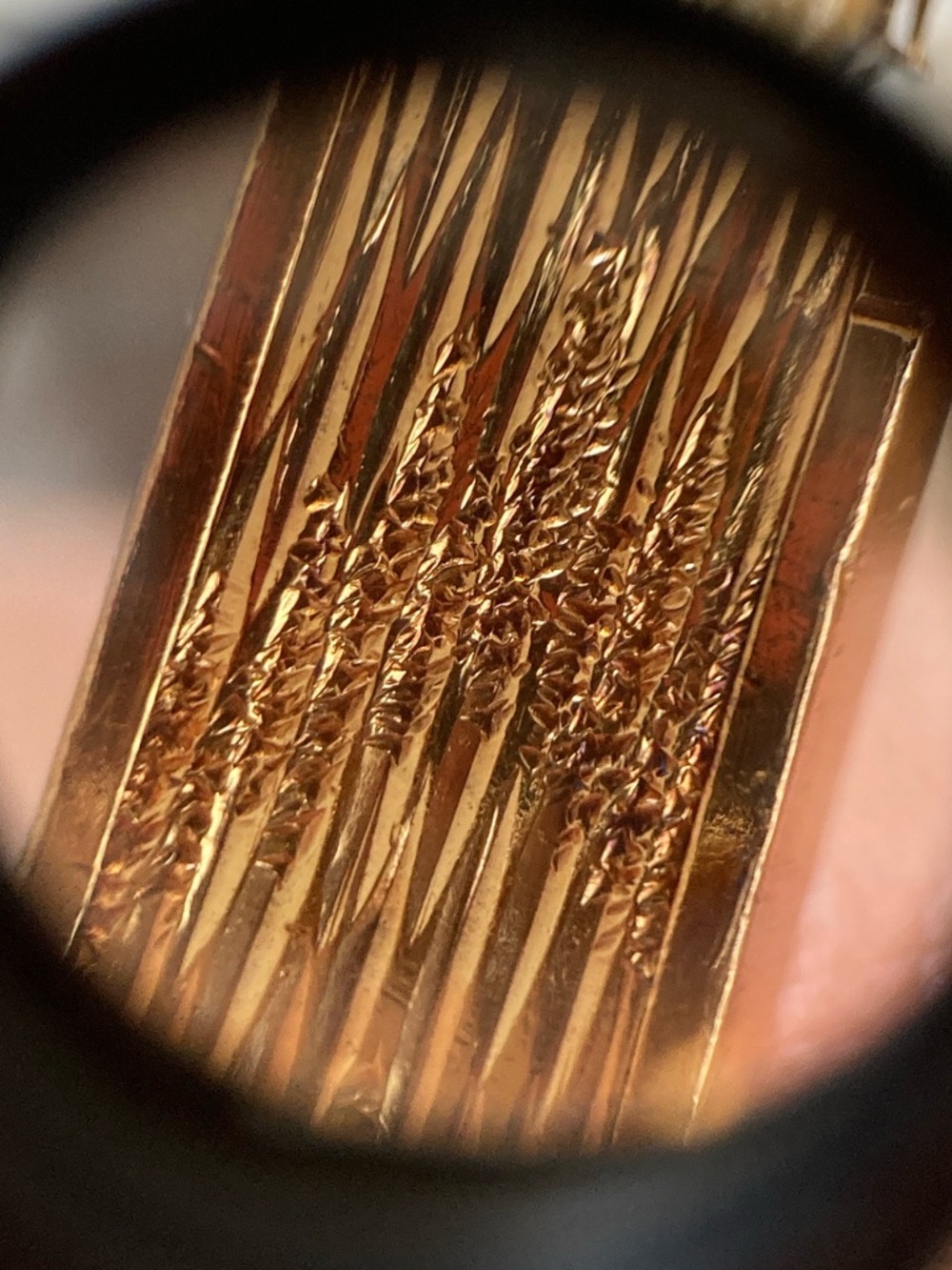 Antique Rolled Gold Hinged Bangle Bracelet w/Maker’s Mark - Picture 10 of 14